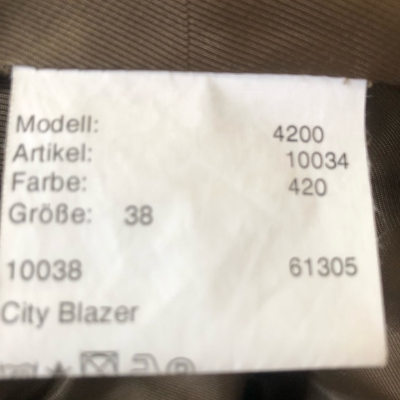 Barbour brown wide wale corduroy City Blazer size 8 EUC - Picture 8 of 12